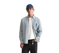 Langarmhemd MARC O'POLO DENIM "aus Bio-Baumwoll-Oxford-Qualität", Herren, Gr. L, Normalgrößen, dunkelblau, Obermaterial: 100% Baumwolle, unifarben, regular fit normal, Manschette, Hemden (53919028-L)