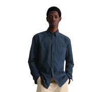Langarmhemd MARC O'POLO DENIM, Herren, Gr. L, N-Gr, navy teal, Web, Obermaterial: 100% Baumwolle, regular fit, 2-Knopf-Manschette, Hemden, Oxford-Hemd regular fit aus reiner Bio-Baumwolle (25322840-L)
