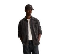Langarmhemd MARC O'POLO DENIM "regular aus reine Bio-Baumwolle", Herren, Gr. XL, N-Gr, light graphite, Cord, Obermaterial: 100% Baumwolle, regular fit normal, 1-Knopf-Manschette, Hemden, Cordhemd (997