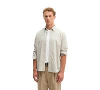 1100000002199 MARC O'POLO, Herren, Gr. L, N-Gr, beige (linen beige), Cord, Obermaterial: 100% Baumwolle, regular fit normal, 2-Knopf-Manschette, Hemden, regular mit Button-Down-Kragen (93615417-L) lin