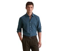 Langarmhemd MARC O'POLO, Herren, Gr. M, N-Gr, multi, blau daze, Obermaterial: 100% Baumwolle, regular fit, 2-Knopf-Manschette, Hemden, In softer, leichter Flanell-Qualität (59525746-M) multi, blau daz