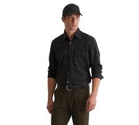 Marc O'Polo Langarmhemd Herren 99701062-M Regular Fit M dunkelgrau melange 100% Baumwolle Flanell