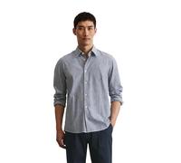 Langarmhemd MARC O'POLO, Herren, Gr. S, N-Gr, multi, iris ink, Web, Obermaterial: 100% Baumwolle, casual, Langarm, Hemden (36538632-S) multi, iris ink