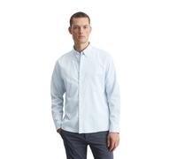 Marc O'Polo Langarmhemd Regular Fit Herren Blau (Airblau) 100% Bio-Baumwolle Button-down-Kragen XL