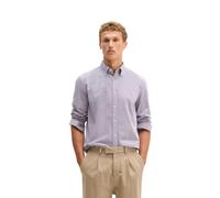 Langarmhemd MARC O'POLO "mit Button-Down-Kragen", Herren, Gr. 3XL, Normalgrößen, lila dawn, Obermaterial: 100% Baumwolle, unifarben, regular fit, Doppelmanschette, Hemden (17419215-XXXL) lila dawn