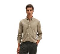 Langarmhemd MARC O'POLO "mit Button-Down-Kragen", Herren, Gr. M, Normalgrößen, charleston gray, Obermaterial: 100% Baumwolle, unifarben, regular fit, Doppelmanschette, Hemden (91671855-M) charleston g