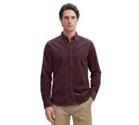 Langarmhemd MARC O'POLO "mit Button-Down-Kragen", Herren, Gr. XXL, Normalgrößen, deep mullberry, Obermaterial: 100% Baumwolle, unifarben, regular fit, Doppelmanschette, Hemden (57215720-XXL) deep mull