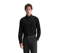 Marc O'Polo Polo Hemd Herren Regular Fit Langarm Kent-Kragen Cord schwarz, XXL