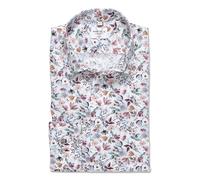 Langarmhemd MARVELIS, Damen, Gr. 45, N-Gr, grün, Web, Obermaterial: 100% Baumwolle, geblümt, hüftbedeckend, Rundhals, 2-Knopf-Manschette, Hemden Langarmhemd, mit floralem Allover-Print (21555508-45)