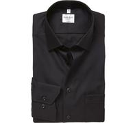 Langarmhemd MARVELIS, Herren, Gr. 41, N-Gr, schwarz, Web, Obermaterial: 100% Baumwolle, normal, 2-Knopf-Manschette, Hemden, modern fit, Businesshemd, bügelfrei, New-Kentkragen (22179835-41) schwarz