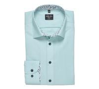 Langarmhemd MARVELIS, Herren, Gr. 42, N-Gr, blau (hellgrün), Web, Obermaterial: 100% Baumwolle, schmal normal, Manschette, Hemden, Businesshemd, New York Kentkragen, bügelleicht (74705048-42) hellgrün