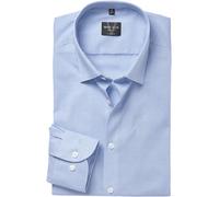 Langarmhemd MARVELIS, Herren, Gr. 42, N-Gr, bleu, Web, Obermaterial: 100% Baumwolle, körpernah normal, Manschette, Hemden, Businesshemd, body fit, bügelleicht (54684811-42) bleu