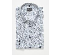 Langarmhemd MARVELIS, Herren, Gr. 43, N-Gr, grün, Web, Obermaterial: 100% Baumwolle, schmal normal, 2-Knopf-Manschette, Hemden, New York Kentkragen, floraler Print, body fit (81641605-43) grün