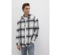 Langarmhemd MAVI "CHECK SHIRT", Herren, Gr. S, US-Größen, turtledove check, 48% Acryl, 26% Polyester, 20% Baumwolle, 6% Viskose, kariert, oversize normal, eng normaler Saum, Hemden, Karo Overshirt (55