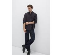 Langarmhemd MAVI "ONE POCKET SHIRT", Herren, Gr. M, US-Größen, schwarz bean, 56% Lyocell, 44% Baumwolle, clean, loose fit normal, eng normaler Saum, Hemden, Premium Hemd (99518763-M) schwarz bean