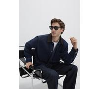 Langarmhemd MAVI "POCKET SHIRT", Herren, Gr. M, US-Größen, schwarz indigo, 100% Baumwolle, clean, normal lang, eng normaler Saum, Hemden, Premium Jeanshemd (33389213-M) schwarz indigo