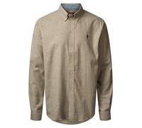 Langarmhemd MCS "MCS Shirt Adam", Herren, Gr. M, Normalgrößen, otter melange, Obermaterial: 100% Baumwolle, Hemden (56202054-M) otter melange