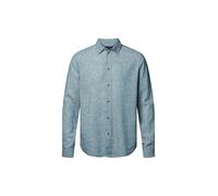 Langarmhemd MCS "MCS shirt Dean", Damen, Gr. M, Normalgrößen, captains blau, Obermaterial: 55% Leinen, 45% Baumwolle, Hemden Langarmhemd (82907869-M)