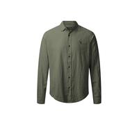 Langarmhemd MCS "MCS shirt Grand Prairie", Herren, Gr. XXL, Normalgrößen, beetle, Obermaterial: 55% Leinen, 45% Baumwolle, Hemden (64260647-XXL) beetle