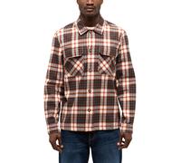 Langarmhemd MUSTANG "Style Dayton", Herren, Gr. XL, N-Gr, orange (middle check orange), Web, Obermaterial: 100% Baumwolle, kariert, regular fit, Hemden Langarmhemd, kariert (59280442-XL)