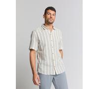 No Excess Short Sleeve Hemd Streifen Ecru - Größe XXL Beige XXL