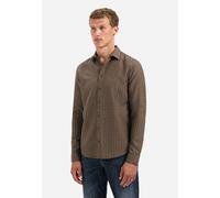 Langarmhemd NO EXCESS "No Excess Gewebtes Jacquard-Hemd Shirt Mini Jacquard", Herren, Gr. 3XL, Normalgrößen, taupe, 100% Baumwolle, regular fit, Hemden (66766314-XXXL) taupe