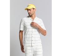 Langarmhemd NO EXCESS "No Excess Jersey-Hemd", Herren, Gr. 3XL, Normalgrößen, beige (ecru), 100% Baumwolle, regular fit, Hemden (25349204-XXXL) ecru