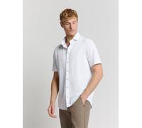 Langarmhemd NO EXCESS "No Excess Jersey-Hemd", Herren, Gr. XL, Normalgrößen, weiß, 75% Polyamid, 25% Elasthan, regular fit, Hemden (50225917-XL) weiß