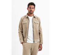 Langarmhemd NO EXCESS "No Excess Overshirt aus geripptem Cord", Herren, Gr. XXL, Normalgrößen, sand, 98% Baumwolle, 2% Elasthan, regular fit, Hemden Langarmhemd (51753259-XXL)