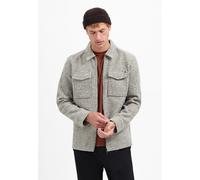 No Excess - Overshirt Zipper Wool look grey melange - Gr. - M