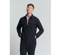 Langarmhemd NO EXCESS "No Excess Sedoc overshirt", Herren, Gr. 3XL, Normalgrößen, blau (nachtblau), 88% Polyamid, 12% Elasthan, regular fit, Hemden (64436868-XXXL) nachtblau