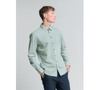 Langarmhemd NO EXCESS "No Excess Stretchhemd mit Print Shirt Stretch Allover Printed", Herren, Gr. XL, Normalgrößen, blau (himmelblau), 97% Baumwolle, 3% Elasthan, regular fit, Hemden (29872535-XL) hi