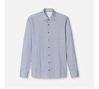 OLYMP Level Five 24/Seven Body Fit Jerseyhemd weiss, Bedruckt