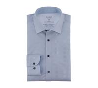 Langarmhemd OLYMP "24/7 - Level 5", Herren, Gr. 45, N-Gr, weiß, Single Jersey, Obermaterial: 92% Baumwolle, 8% Elasthan, 2-Knopf-Manschette, Hemden Langarmhemd (42713113-45)