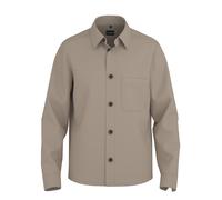 Langarmhemd OLYMP "Casual", Herren, Gr. 3XL, N-Gr, beige, Cord, Obermaterial: 98% Baumwolle, 2% Elasthan, unifarben, hüftbedeckend, 1-Knopf-Manschette, Hemden, aus Cord, Overshirt, Kentkragen (1479871