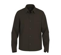 Langarmhemd OLYMP "OLYMP Casual, Overshirt, Kent", Herren, Gr. M, Normaler Arm, braun, 98% Baumwolle, 2% Elasthan, Hemden (88171822-M) braun