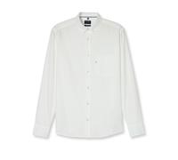 OLYMP Langarmhemd Casual Herren Regular Fit Weiß 100% Baumwolle XXL