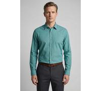 Langarmhemd OLYMP "OLYMP Casual, regular fit, Kent", Herren, Gr. S, Normaler Arm, smaragd, 100% Baumwolle, Hemden (73858322-S) smaragd