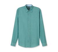 Langarmhemd OLYMP, Damen, Gr. XL, N-Gr, smaragd, Web, Obermaterial: 100% Baumwolle, regular fit, 1-Knopf-Manschette, Hemden, Freizeithemd, regular fit, Kentkragen (21780509-XL) smaragd