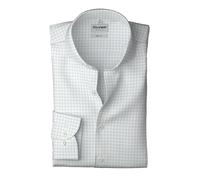 Langarmhemd OLYMP "Level 5", Herren, Gr. 40, N-Gr, weiß, Web, Obermaterial: 100% Baumwolle, kariert, normal, 2-Knopf-Manschette, Hemden, Body fit, Haifischkragen, Businesshemd (55704204-40) weiß