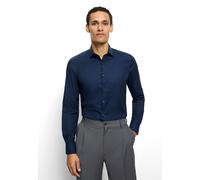 Businesshemd OLYMP "OLYMP Level Five, body fit, Royal Kent", Herren, Gr. 41, Normaler Arm, marine, 97% Baumwolle, 3% Elastolefin, Hemden (14519604-41) marine