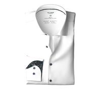 Langarmhemd OLYMP "Level Five 24/Seven", Damen, Gr. 43, N-Gr, weiß, Web, Obermaterial: 92% Baumwolle, 8% Elasthan, 2-Knopf-Manschette, Hemden, Businesshemd, body fit, New York Kentkragen, Jersey (2867