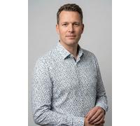 Langarmhemd OLYMP "Level Five", Damen, Gr. 44, Verlängerter Arm, weiß, Web, Obermaterial: 100% Baumwolle, normal, 2-Knopf-Manschette, Hemden, Businesshemd, body fit, Kentkragen, extra langer Arm (8103