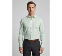 Langarmhemd OLYMP "Level Five", Herren, Gr. 40, N-Gr, hellgrün, Web, Obermaterial: 97% Baumwolle, 3% Elastolefin, normal, 2-Knopf-Manschette, Hemden, Under-Button-down-Kragen, Businesshemd, body fit,