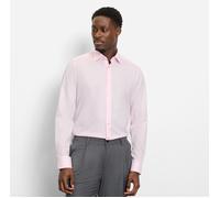 Langarmhemd OLYMP "Level Five", Herren, Gr. 41, N-Gr, rose, Web, Obermaterial: 97% Baumwolle, 3% Elastolefin, normal, 2-Knopf-Manschette, Hemden, Under-Button-down-Kragen, Businesshemd, body fit, fein