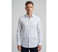 Langarmhemd OLYMP "Level Five", Herren, Gr. 41, N-Gr, weiß, Web, Obermaterial: 100% Baumwolle, körpernah normal, 2-Knopf-Manschette, Hemden, Businesshemd, body fit, Kentkragen (63565619-41) weiß