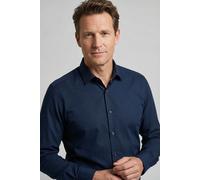 Langarmhemd OLYMP "Level Five", Herren, Gr. 42, N-Gr, kobalt, Web, Obermaterial: 100% Baumwolle, körpernah normal, 2-Knopf-Manschette, Hemden, Businesshemd, body fit, Kentkragen (43960203-42) kobalt