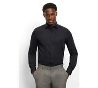 Langarmhemd OLYMP "Level Five", Damen, Gr. 42, N-Gr, schwarz, Web, Obermaterial: 97% Baumwolle, 3% Elastolefin, unifarben, normal, 2-Knopf-Manschette, Hemden (24362840-42) schwarz