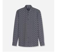 Businesshemd OLYMP "OLYMP Luxor 24/Seven, Modern Fit, New Kent", Herren, Gr. 43, Normaler Arm, blau (marine), 92% Baumwolle, 8% Elasthan, Hemden (56503504-43) marine