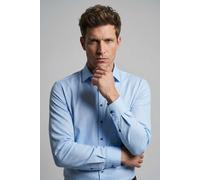 Langarmhemd OLYMP "Luxor Big & Tall", Damen, Gr. 49, N-Gr, hellblau, Obermaterial: 100% Baumwolle, comfort fit, 2-Knopf-Manschette, Hemden (91461616-49) hellblau